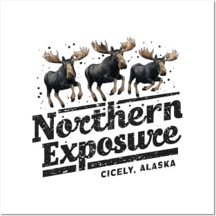 Northern Exposure Cicely Alaska Distressed effect Posters and Art